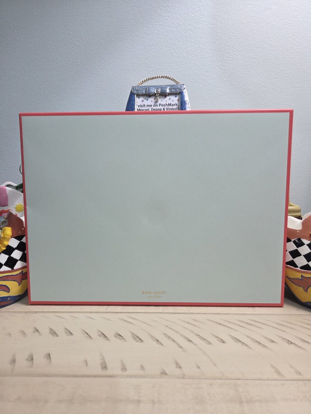 Kate Spade New York Premium Magnetic Closure Gift Box Light Blue(Mint) Pink, LN